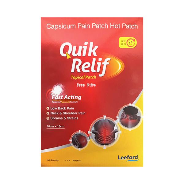 Netmeds | Quik Relif Topical patch (10cmx16cm) 3's