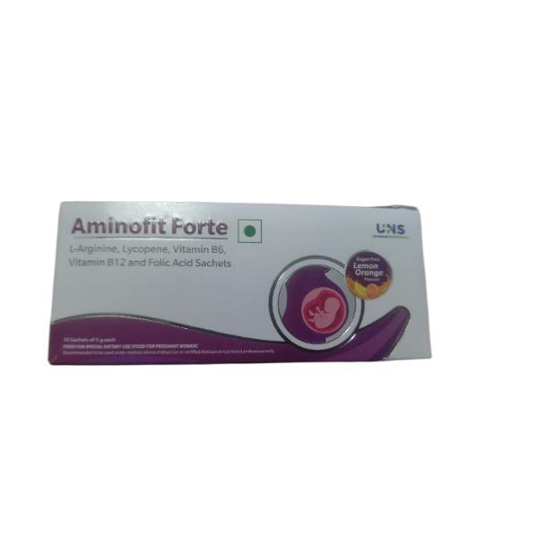 Netmeds | Aminofit Forte Sugar Free Sachets - Lemon Orange & Flavour 5 g