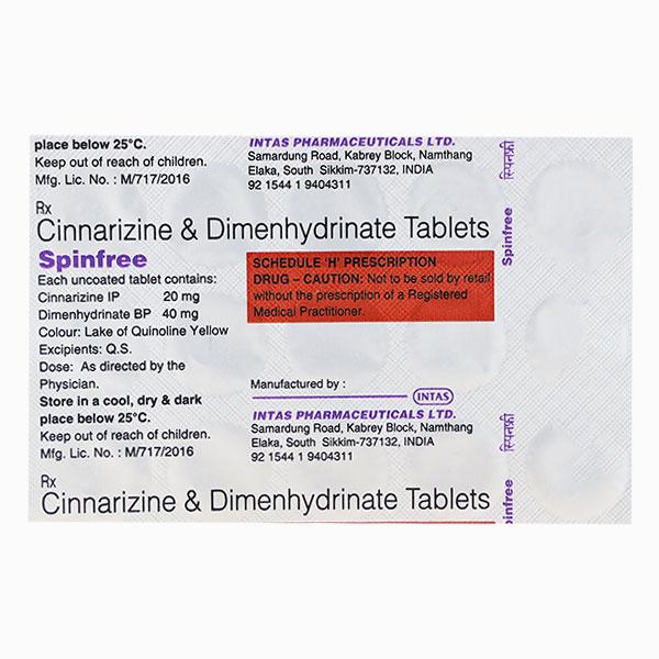 Netmeds | SPINFREE Tablet 15's