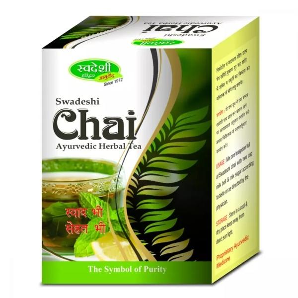 Netmeds | Swadeshi Chai Ayurvedic Herbal Tea 200 gm