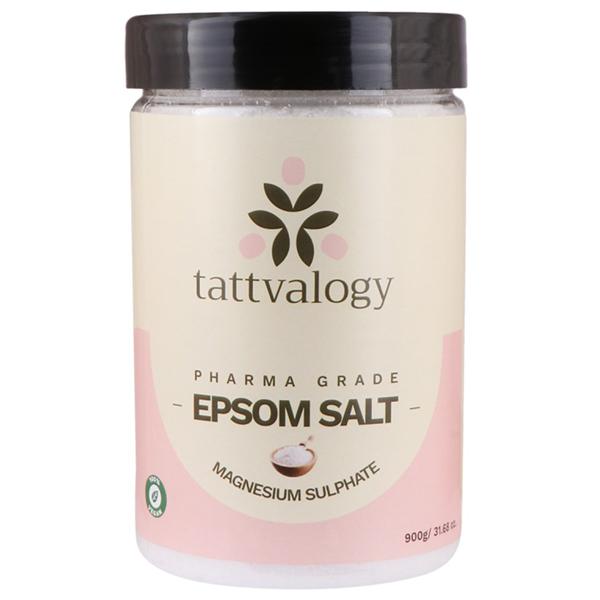 Netmeds | Tattvalogy Epsom Salt Or Magnesium Sulphate for Bath 900 gm
