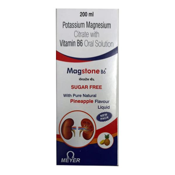 Netmeds | Magstone B6 SUGAR FREE PINEAPPLE FLAVOUR ORAL SOLUTION 200ml