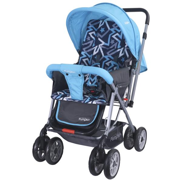 Netmeds | Kiddie Kingdom Stroller Stroller - Black & Blue 1's