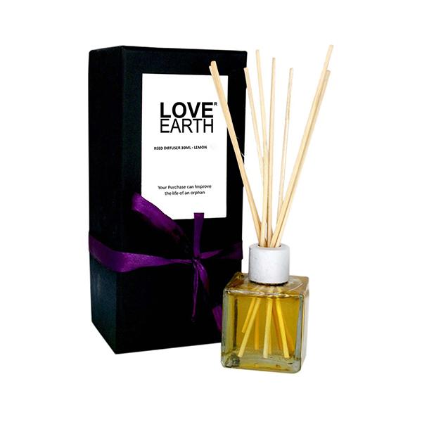 Netmeds | Love Earth Premium Reed Diffuser Lemon Scent Toxin-Free Frangrance 30 ml