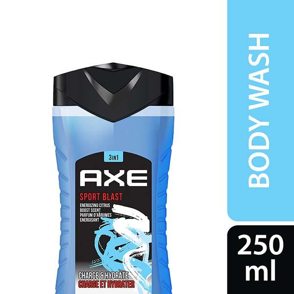 Netmeds | Axe Sports Blast 3 In 1 Body Face & Hair Wash for Men Fragrance 250 ml