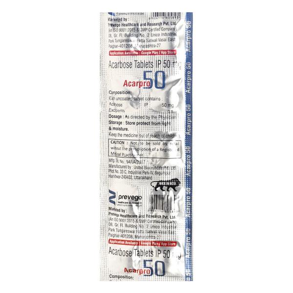 Netmeds | ACARPRO 50 Tablet 10's