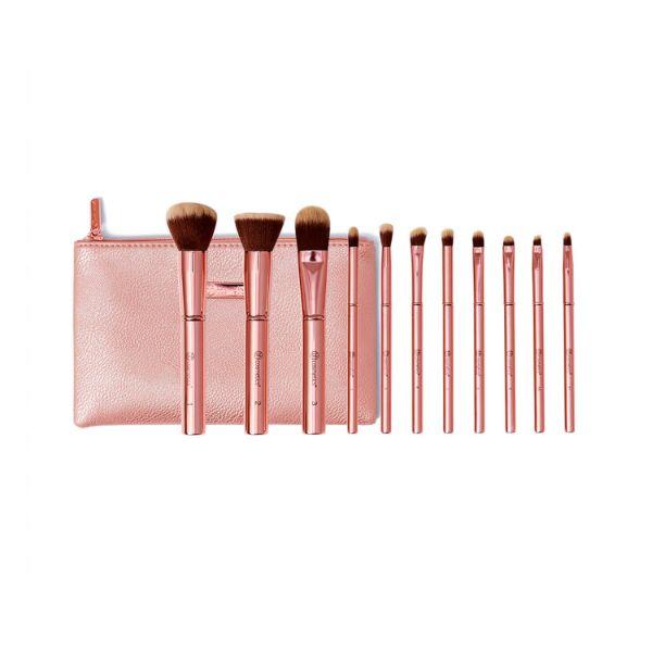 Netmeds | bh cosmetics Metal Rose 11 Piece Brush Set With Cosmetic Bag 1's