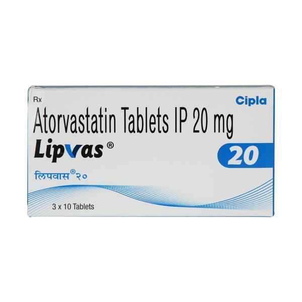 Netmeds | Lipvas 20mg Tablet 10'S