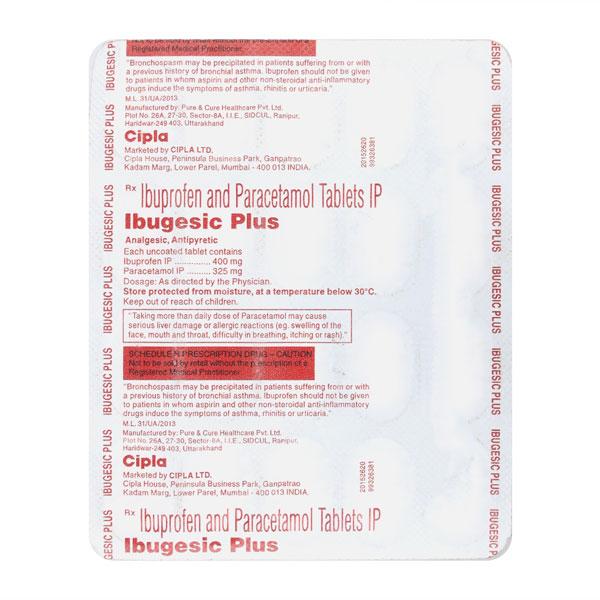 Netmeds | Ibugesic Plus Tablet 20'S