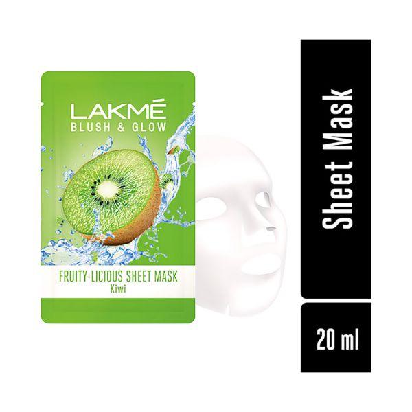 Netmeds | Lakme Blush & Glow Fruity Licious Kiwi Crush Sheet Mask 25 ml