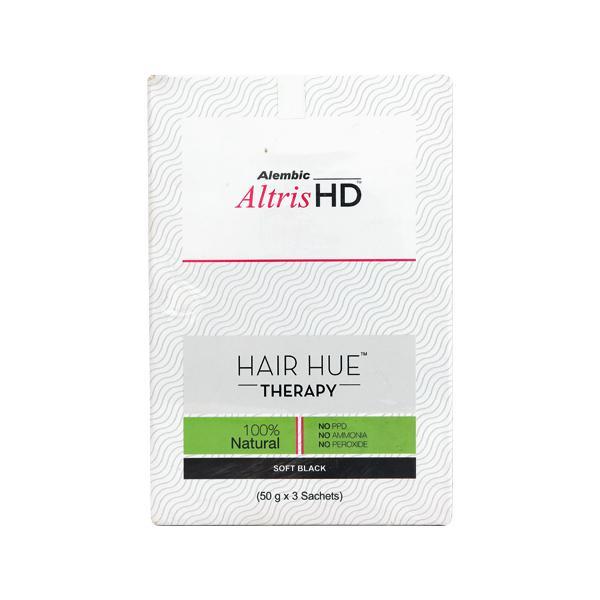 Netmeds | Altris HD Hair Hue Therapy Soft Black (3x50gm) Kit 1's