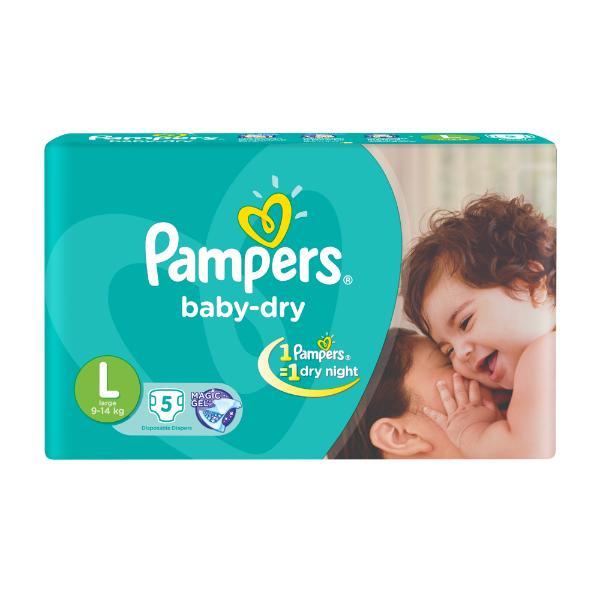 Netmeds | Pampers Baby-Dry (L) 5's