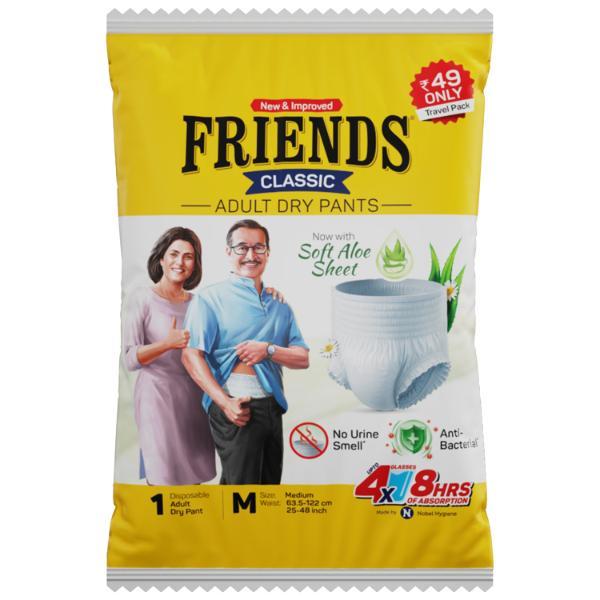 Netmeds | Friends Classic Adult Dry Pants (M) 1's