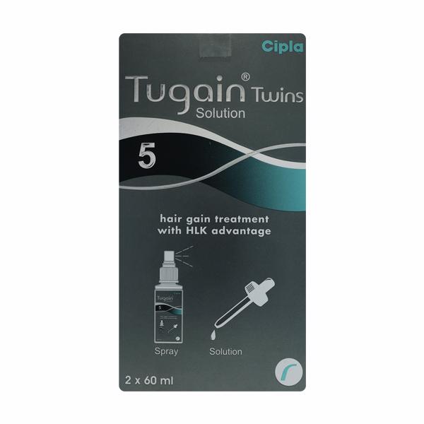 Netmeds | TUGAIN TWINS 5 Solution 2X60ml