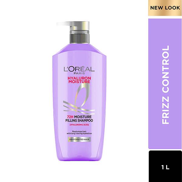 Netmeds | L'Oreal Paris Hyaluron Moisture 72H Moisture Filling Shampoo with Long lasting Hyaluronic Acid Dehydrated Hair 1000ml