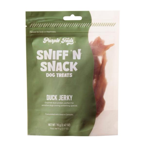 Netmeds | Purple Tails Sniff N Snack Dog Treat Duck Jerky 70 g