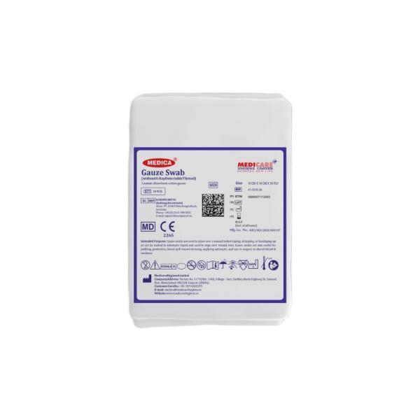 Netmeds | Medica Gauze Swab (10 cm x 10 cm x 16 Ply) 4's
