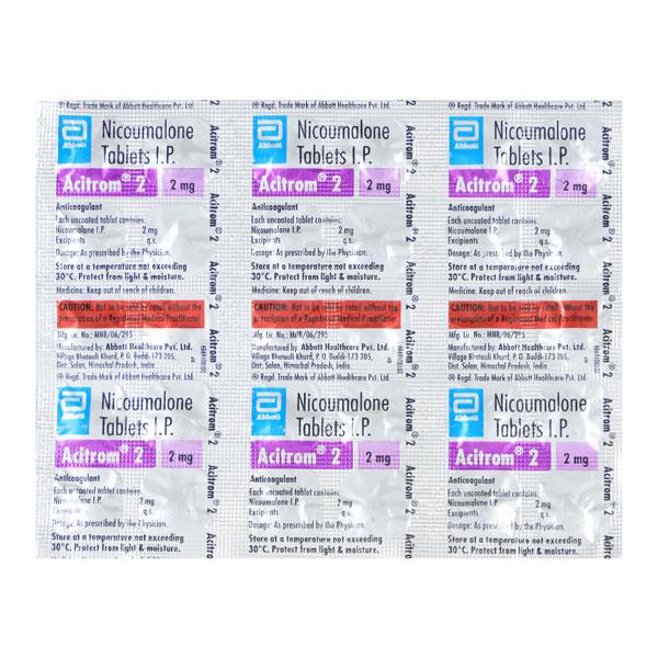 Netmeds | Acitrom 2mg Tablet 30'S