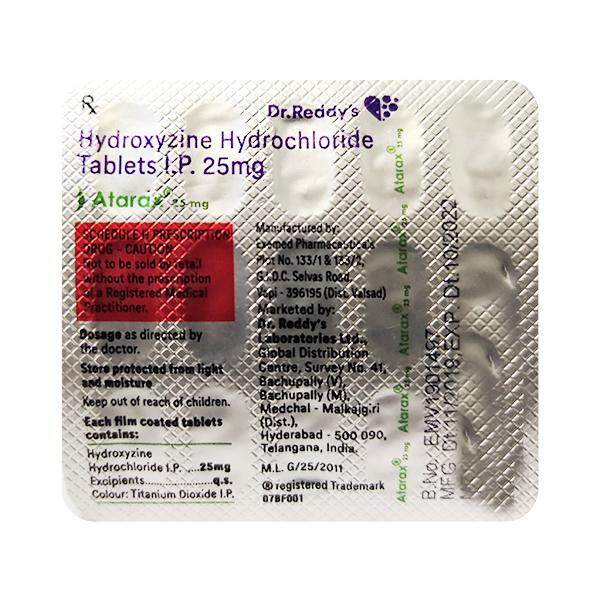 Netmeds | Atarax 25mg Tablet 15'S