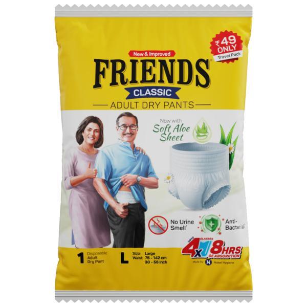 Netmeds | Friends Classic Adult Dry Pants (L) 1's