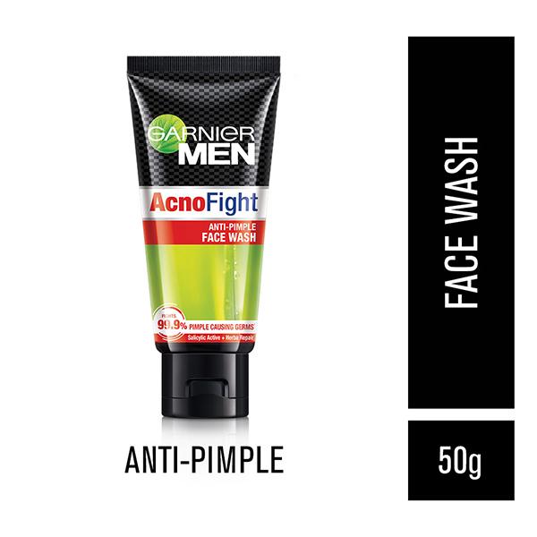 Netmeds | Garnier Men Acnofight Anti Pimple Face Wash 50 gm