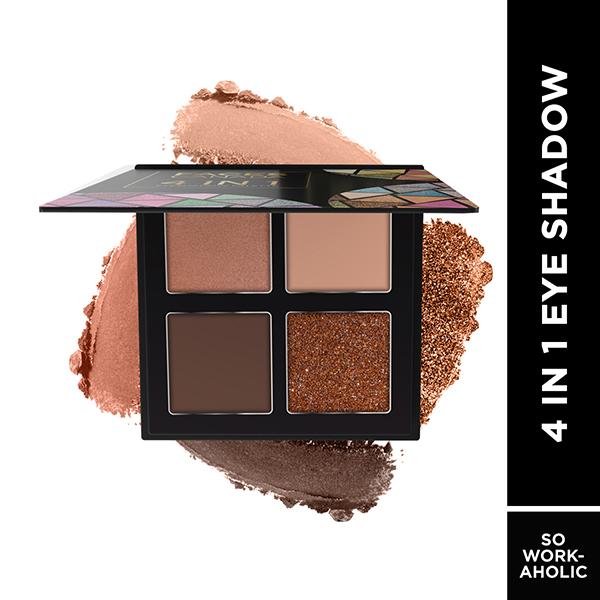 Netmeds | Faces Canada 4 In 1 Quad Eyeshadow Palette - So workaholic 02 4.8 gm
