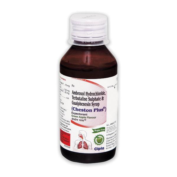 Netmeds | Cheston Plus Sugar Free Green Apple Flavour Expectorant 100ml