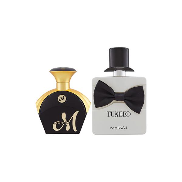 Netmeds | Maryaj M For Her EDP Fruity Floral Perfume And Maryaj Tuxedo EDP Spicy Woody Perfume 190 ml