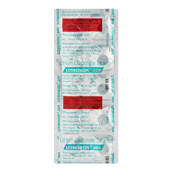 Netmeds | Lithosun 300mg Tablet 10'S