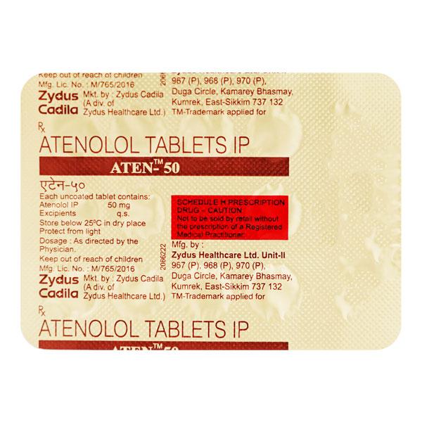 Netmeds | Aten 50mg Tablet 14'S