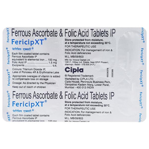 Netmeds | Fericip XT Tablet 10'S