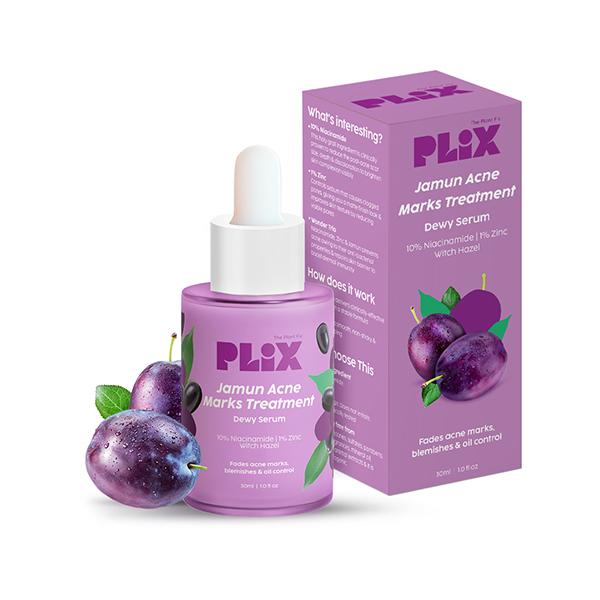 Netmeds | Plix The Plant Fix 10% Niacinamide Jamun Face Serum For Acne Marks & Scars For Unisex 30 ml