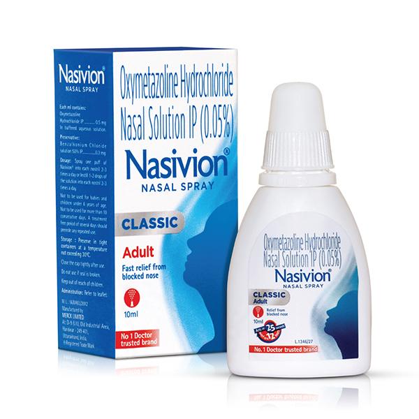 Netmeds | Nasivion Adult Classic Nasal Spray 10ml