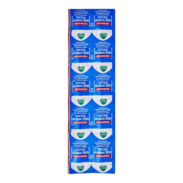 Netmeds | VICKS ACTION 500 ADVANCED Tablet 10's