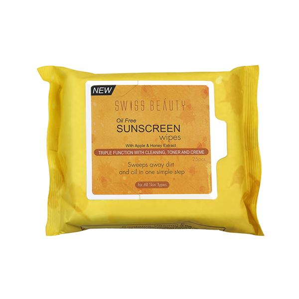 Netmeds | Swiss Beauty Wet Face Cleansing Wipes Shade- Apple and Honey 25 gm
