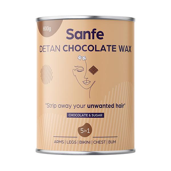 Netmeds | Sanfe Detan Chocolate Wax - Chocolate & Sugar 600 gm