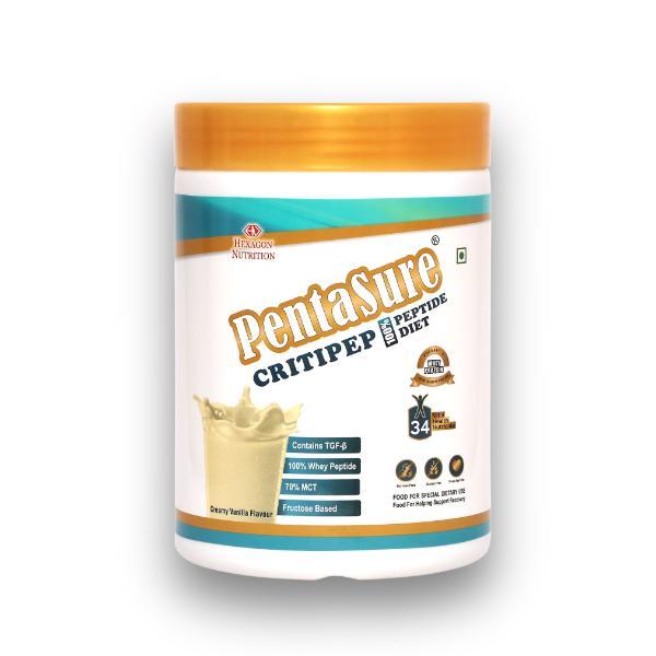 Netmeds | PentaSure Criti Peptide 100% Diet Powde - Creamy Vanilla Flavour 400 g
