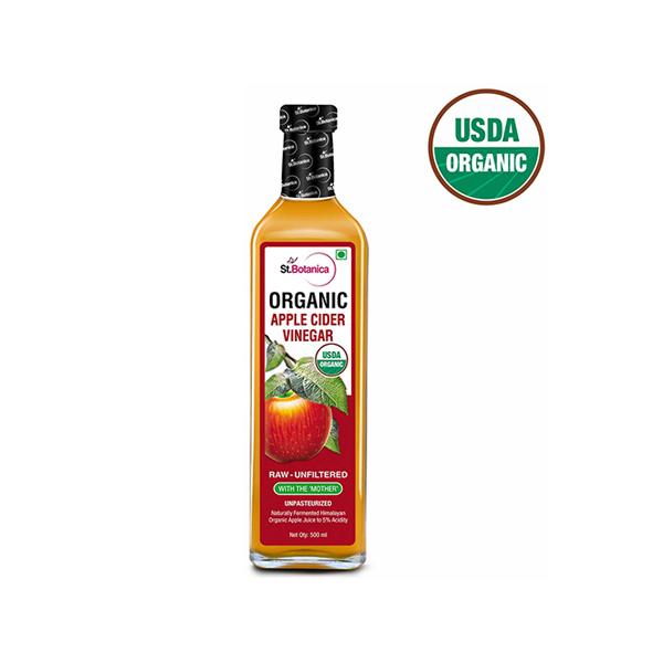 Netmeds | St.Botanica USDA Organic Apple Cider Vinegar With The Mother - Raw, Unfiltered, UnPasteurized