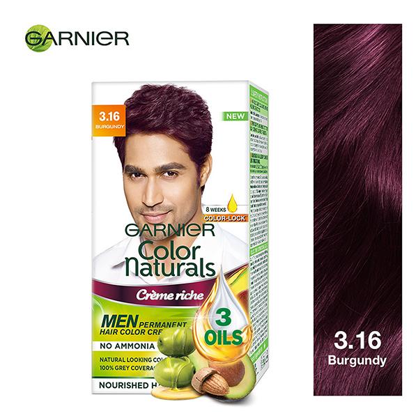 Netmeds | Garnier Color Naturals Men Creme Riche - 3.16 Burgundy (35 ml + 30 gm)