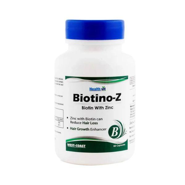 Netmeds | Healthvit Biotino-Z Biotin with Zinc For Hair Growth Capsules 60's