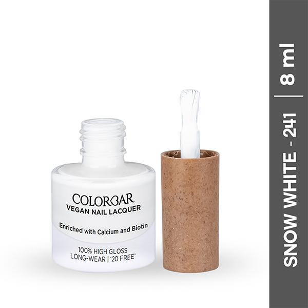 Netmeds | Colorbar Vegan Nail Lacquer - Snow White 8 ml