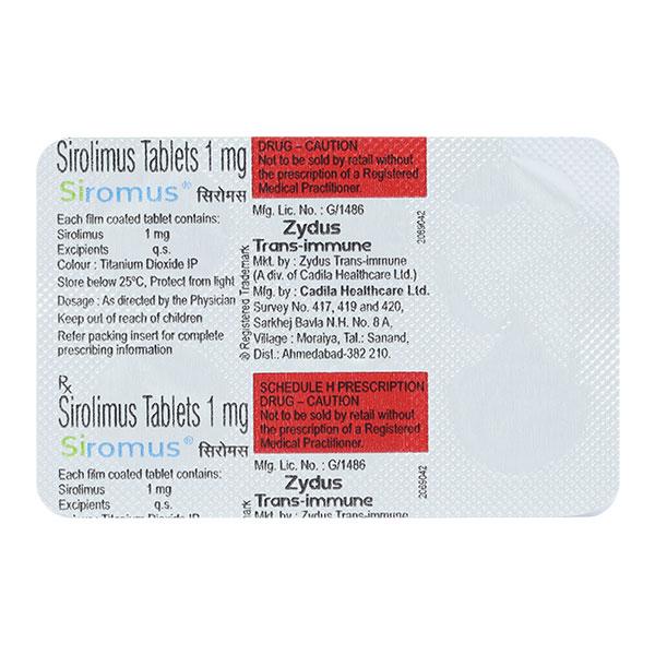 Netmeds | Siromus 1mg Tablet 6'S