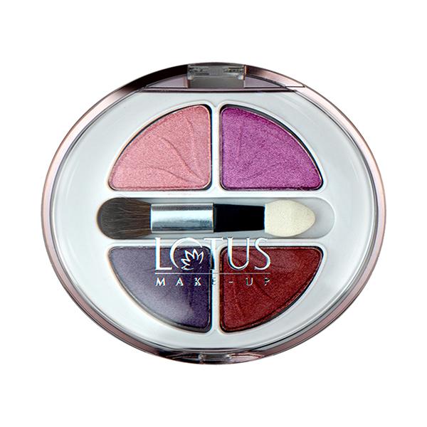 Netmeds | Lotus Make-up Ecostay Velvet Eye Shadow Orchid Freshness Ev01 5.6 gm