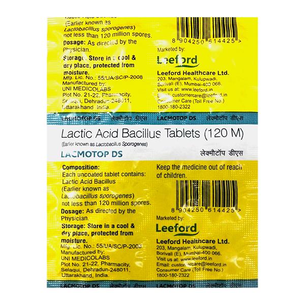 Netmeds | LACMOTOP DS Tablet 20's