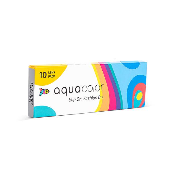 Netmeds | Aquacolor Color Contact Lenses Pack (5 Pair)- Spicy Grey 1's
