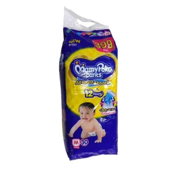 Netmeds | MamyPoko All Night Absorb Diaper Pants (M) 30's