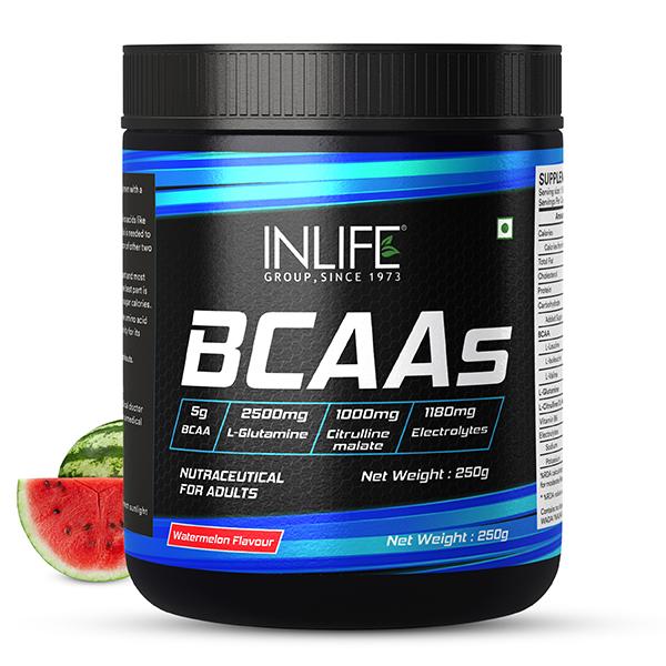 Netmeds | INLIFE BCAAS Powder - Watermelon Flavour 250 gm