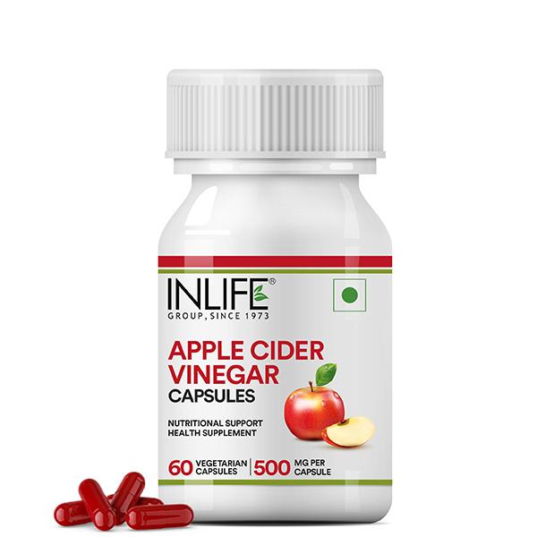 Netmeds | Inlife Apple Cider Vinegar 500 mg Vegetarian Capsule 60's