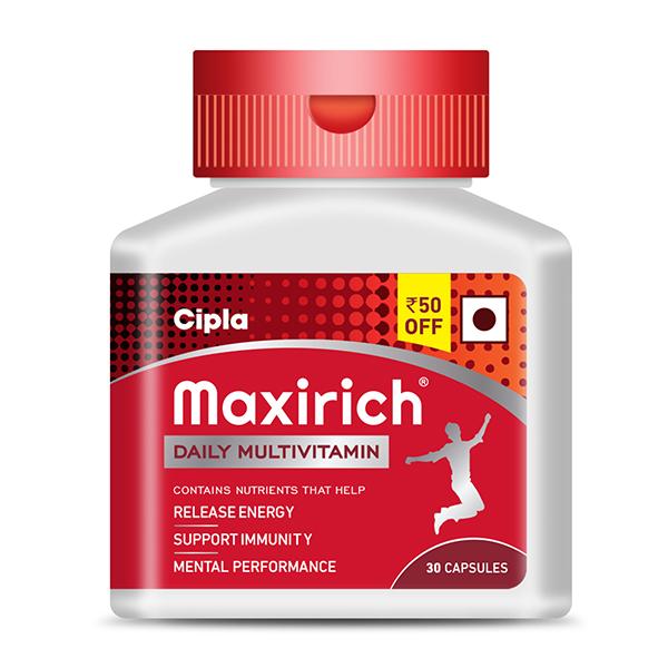 Netmeds | Maxirich Daily Multivitamin Capsules 30's