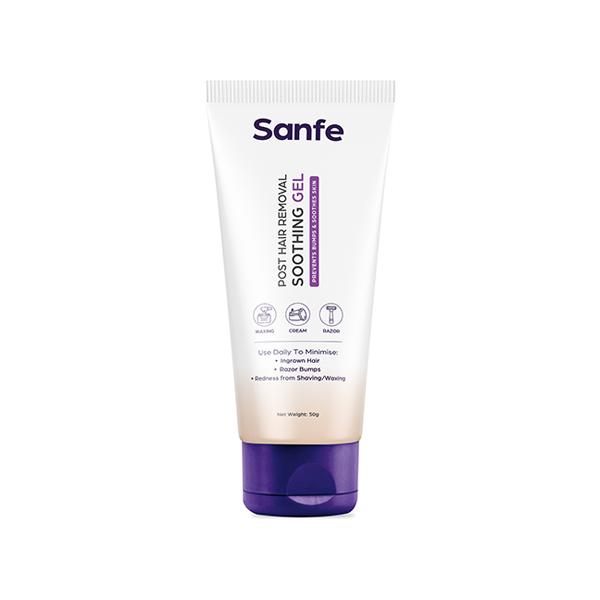 Netmeds | Sanfe Post Hair Removal Soothing Gel for Women Prevents from Razor Bumps Minimizes Ingrown Hair 50 gm